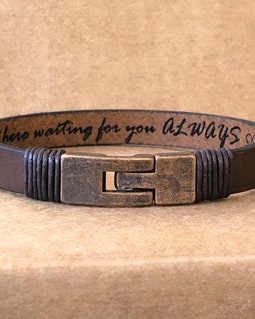 FREE SHIPPING-Bracelet For Men,Custom Men Jewelry,Personalized Men Leather Bracelet,Unisex Custom Bracelet,Leather Band Engraved