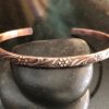 Pure Copper design Cuff Bracelet, floral bracelet, Adjustable Cuff, Stacking Cuff Bracelet, 7th Anniversary gift