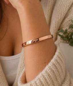Polish Copper Cuff Bracelet, Healing Cuff, Minimalist Jewelry, Gift for Mammy