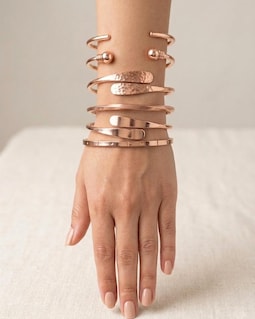 100% Solid Pure Copper Bracelet, Twisted Minimalist Adjustable Cuff Bangle Handmade Jewelry Gift for Her Him, Engraved Bracelet